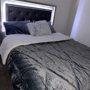 Queen Sized Bed w/ Built in LED (need gone asap) Negotiable.